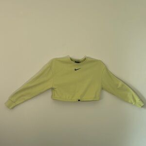 Nike Light Green Cropped Sweatshirt
